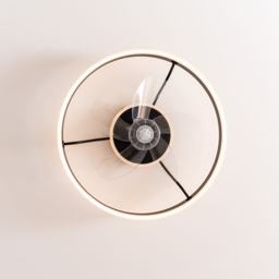 ValueLights Infinity Black Circle Integrated LED Ceiling Fan with Remote 20 inch - Size: 13.5 x 50 x 50cm - Wilko - thumbnail 5