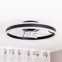 ValueLights Infinity Black Circle Integrated LED Ceiling Fan with Remote 20 inch - Size: 13.5 x 50 x 50cm - Wilko - thumbnail 3