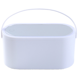 Living and Home White Portable Vanity Makeup Box with LED Mirror - Size: 23 x 12cm - Wilko