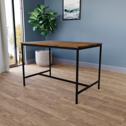 Vida Designs Roslyn 4 Seater Metal Frame Dining Bench Set Dark Wood - Wilko - thumbnail 7