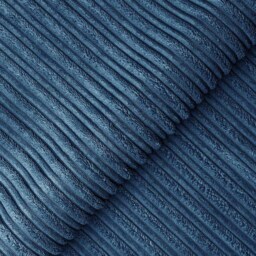 Luxor 4 Seater Marine Blue Jumbo Cord Full Back Sofa Suite - Wilko - thumbnail 6
