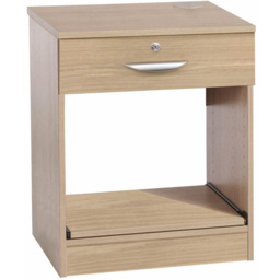 R White Cabinets Single Drawer Printer Desk Stand Brown - Size: 72.8 x 60 x 54cm - Wilko - thumbnail 3