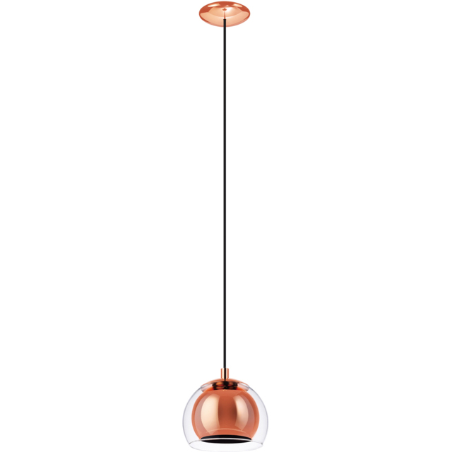 EGLO Rocamar Copper Pendant - Size: 110 x 19 x 110cm - Brown - Wilko - image 1