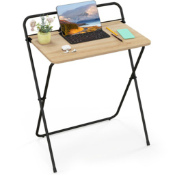 Costway Tablet Bracket Foldable Laptop Desk Natural - Size: 95 x 66 x 7cm - Cream - Wilko - thumbnail 3