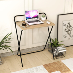 Costway Tablet Bracket Foldable Laptop Desk Natural - Size: 95 x 66 x 7cm - Cream - Wilko - thumbnail 4