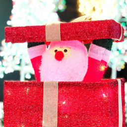 Shatchi LED Santa Pop Up Gift Box Christmas Decoration 32cm - Size: 32 x 28 x 3cm - Red - Wilko - thumbnail 4