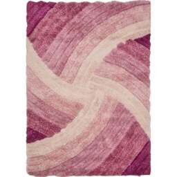 DS Living Stella Purple Ultra Plush Rug 160 x 230cm - Wilko - thumbnail 1