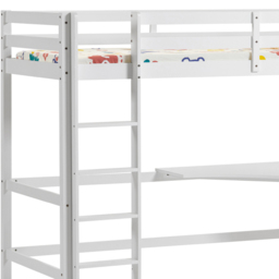 VIDA DESIGNS Sydney White High Sleeper with Desk - Size: Single - Wilko - thumbnail 4