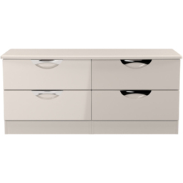 Crowndale Camden 4 Drawer Kashmir Gloss Bed Box Ready Assembled - Kashmir Gloss & Kashmir - Wilko - thumbnail 3