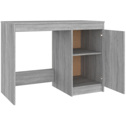 vidaXL Single Door Computer Desk Grey Sonoma - Size: 76 x 100 x 50cm - Wilko - thumbnail 6