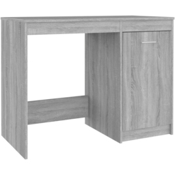 vidaXL Single Door Computer Desk Grey Sonoma - Size: 76 x 100 x 50cm - Wilko - thumbnail 3