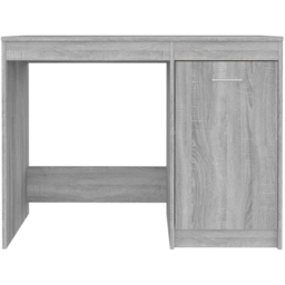vidaXL Single Door Computer Desk Grey Sonoma - Size: 76 x 100 x 50cm - Wilko - thumbnail 4