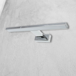 Milagro Shine Silver LED Wall Lamp 230V - Size: 11 x 30 x 4cm - Wilko - thumbnail 5