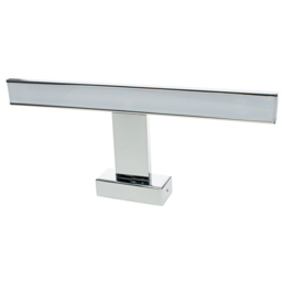 Milagro Shine Silver LED Wall Lamp 230V - Size: 11 x 30 x 4cm - Wilko - thumbnail 3