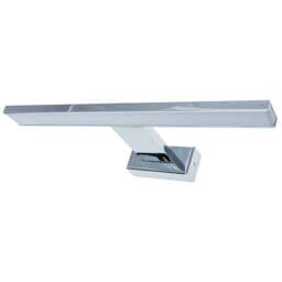 Milagro Shine Silver LED Wall Lamp 230V - Size: 11 x 30 x 4cm - Wilko - thumbnail 1