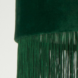 Lighting Collection Green Velvet Fringe LED Shade - Size: 32 x 43 x 43cm - Wilko - thumbnail 5