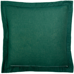 Paoletti Palmeria Emerald Quilted Velvet Cushion - Size: 60 x 60 cm - Green - Wilko - thumbnail 3