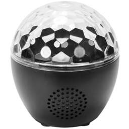 ValueLights Skylar RGB LED Projector Light with Music Speaker - Size: 12 x 10 x 10cm - Silver - Wilko