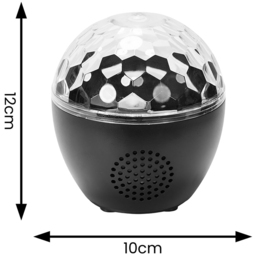 ValueLights Skylar RGB LED Projector Light with Music Speaker - Size: 12 x 10 x 10cm - Silver - Wilko - thumbnail 6