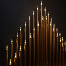 Premier 33 Warm White LED Rose Gold Light Up Christmas Candle Bridge 34cm - Size: 34 x 32 x 32cm - Wilko - thumbnail 4