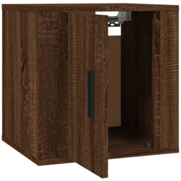 vidaXL Single Door Brown Oak Wall Mounted Cabinet - Size: 40 x 40 x 34.5cm - Wilko - thumbnail 5