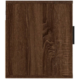 vidaXL Single Door Brown Oak Wall Mounted Cabinet - Size: 40 x 40 x 34.5cm - Wilko - thumbnail 7