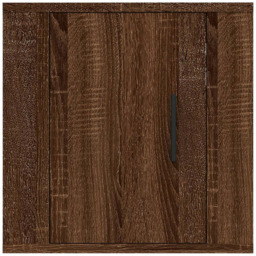vidaXL Single Door Brown Oak Wall Mounted Cabinet - Size: 40 x 40 x 34.5cm - Wilko - thumbnail 6
