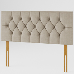 Aspire Furniture Olivier King Size Natural Eire Linen Headboard - Cream - Aspire Beds - Wilko - thumbnail 3