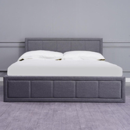 Portland Kosy Koala Single Grey Wooden Ottoman Bed with Mattress - Wilko - thumbnail 3