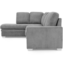 Home Detail Alcott 6 Seater Grey Jumbo Cord Fabric Left Hand Corner Sofa - Wilko - thumbnail 7