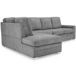 Home Detail Alcott 6 Seater Grey Jumbo Cord Fabric Left Hand Corner Sofa - Wilko - thumbnail 5