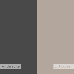 Decortie Rosie 3 Shelf Anthracite and Mocha Grey Modern Side End Table - Size: 72 x 42 x 30cm - Multi - Wilko - thumbnail 4