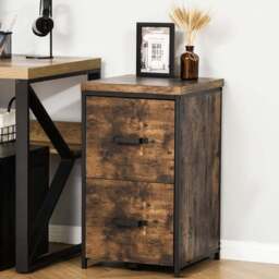 Vinsetto Brown Office Filing Cabinet - Size: 40 x 41.5 x 69.5cm - Wilko - thumbnail 7