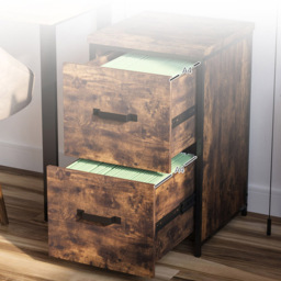 Vinsetto Brown Office Filing Cabinet - Size: 40 x 41.5 x 69.5cm - Wilko - thumbnail 5