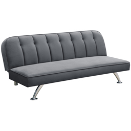 Brighton 3 Seater Grey Velvet Sofa Bed - LPD Home - Wilko - thumbnail 3