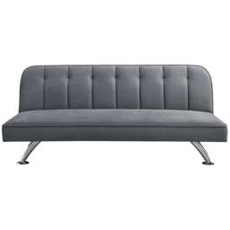 Brighton 3 Seater Grey Velvet Sofa Bed - LPD Home - Wilko - thumbnail 4