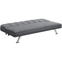 Brighton 3 Seater Grey Velvet Sofa Bed - LPD Home - Wilko - thumbnail 6