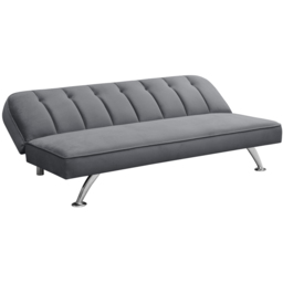 Brighton 3 Seater Grey Velvet Sofa Bed - LPD Home - Wilko - thumbnail 5