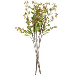 Leaf Yellow Berry Artificial Stem 90cm 6 Pack - Size: 90 x 10 x 10cm - Wilko - thumbnail 1