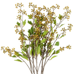 Leaf Yellow Berry Artificial Stem 90cm 6 Pack - Size: 90 x 10 x 10cm - Wilko - thumbnail 3