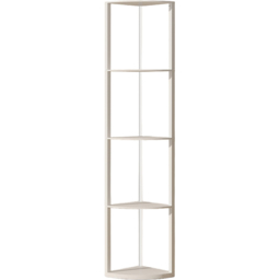 HOMCOM 5 Shelf White Dimmable RGB LED Floor Lamp - Size: 48 x 13 x 37cm - Wilko - thumbnail 1