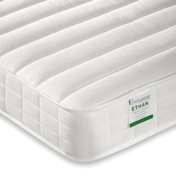 Bedmaster Enzo Single 3 Drawer White Wooden Bed with Spring Mattress - Wilko - thumbnail 4