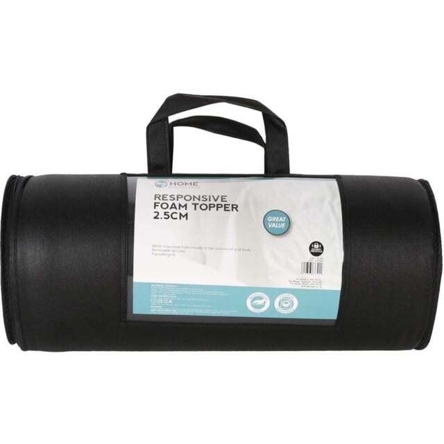 My Home King Size Responsive Foam Mattress Topper - Wilko - image 1