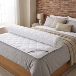 My Home King Size Responsive Foam Mattress Topper - Wilko - thumbnail 4