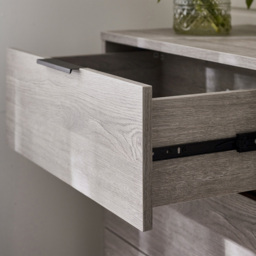 Julian Bowen Bali 6 Drawer Grey Oak Wide Chest of Drawers - Wood - Wilko - thumbnail 6