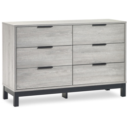Julian Bowen Bali 6 Drawer Grey Oak Wide Chest of Drawers - Wood - Wilko - thumbnail 3