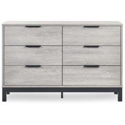Julian Bowen Bali 6 Drawer Grey Oak Wide Chest of Drawers - Wood - Wilko - thumbnail 4