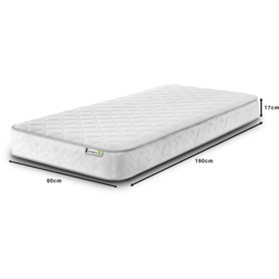 Starlight Beds Wellington Single Memory Foam and Open Coil Spring Mattress - White - Wilko - thumbnail 7