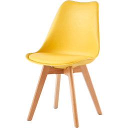 Eva Set of 2 Yellow Padded Dining Chairs - MCC - Wilko - thumbnail 3