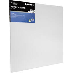 Plain Stretched Canvas White 61 x 61cm - artstudio - Wilko - thumbnail 3